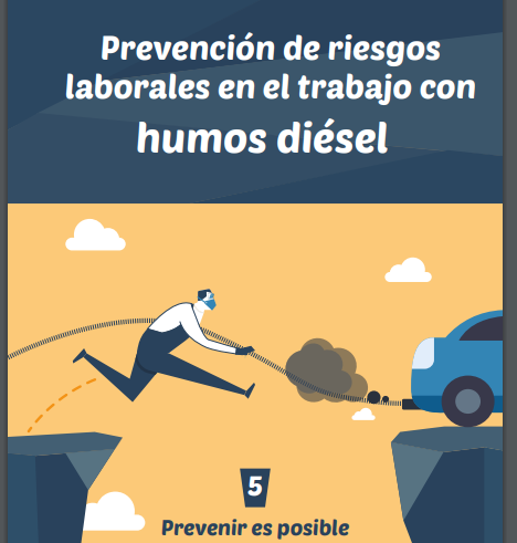 GUÍA PARA LA PREVENCIÓN DE RIESGOS LABORALES EN EL TRABAJO CON HUMOS DIÉSEL. 2024. CCOO ARAGÓN